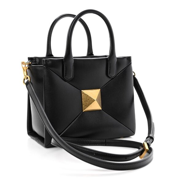 Valentino Garavani Nappa Small One Stud Handbag Black - Picture 2 of 4